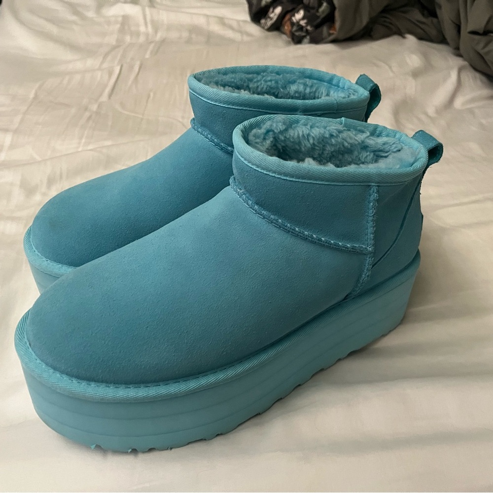 UGG Teal Platform Winter Boots